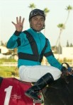 Jockey Martin Garcia teamed up with trainer Ral Ayers to win on #1 Worth the Fight 